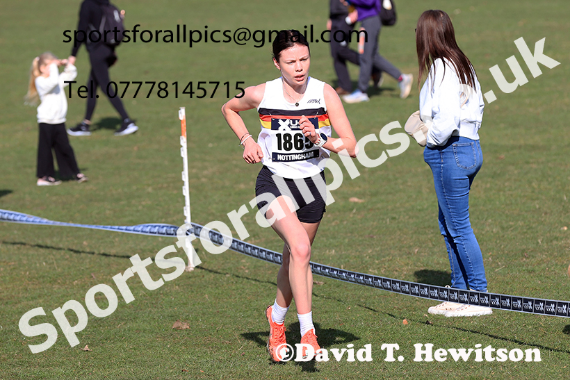 Senior womens 2025 UK CAU Inter Counties Cross Country Champs., Wollaton Park, Nottingham. Photo: David T. Hewitson/Sports for All Pics
